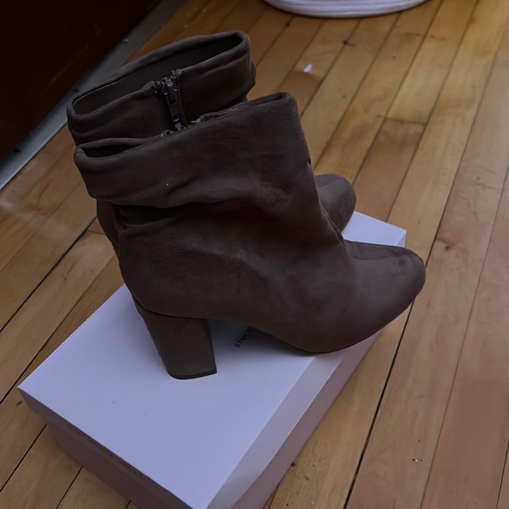 Miss Lola Taupe booties Womens US size 7.5
